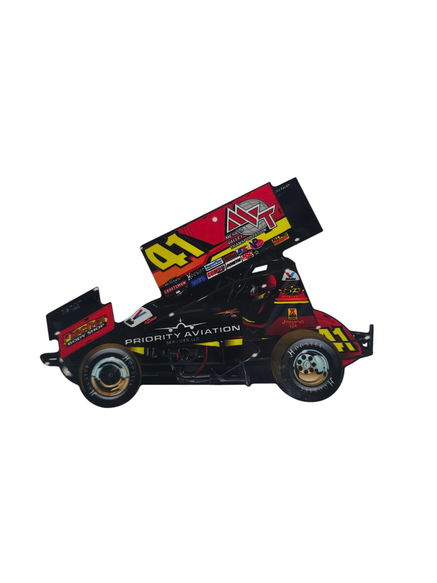 Jason Johnson Car Design JUNIOR Metal Cut Out (Red MVT)