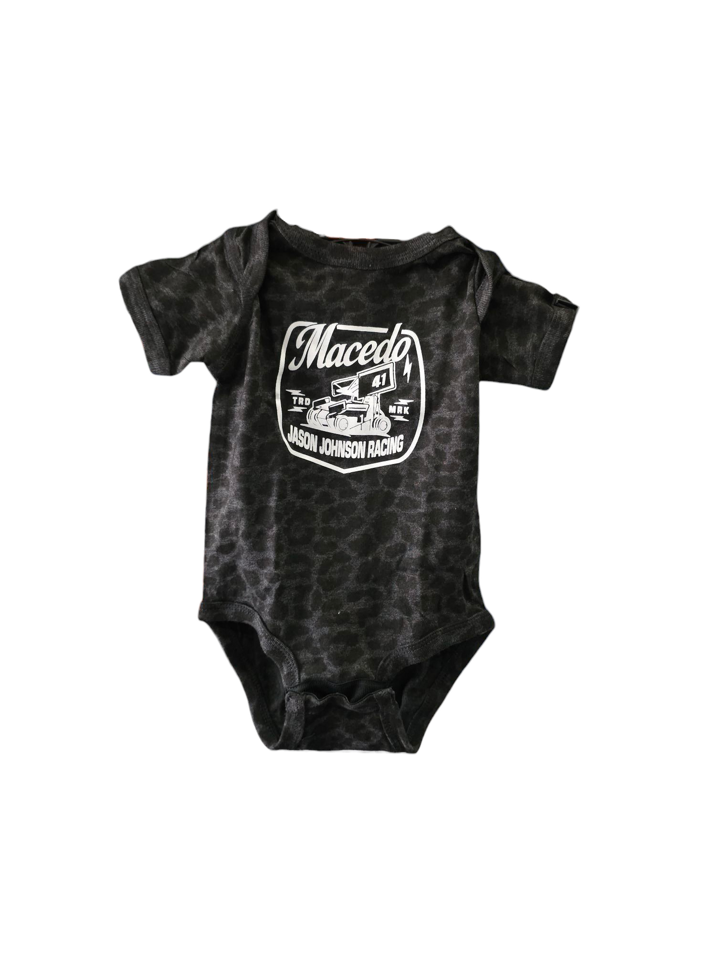 Toddler Trademark Design Onesie (Black Leopard)