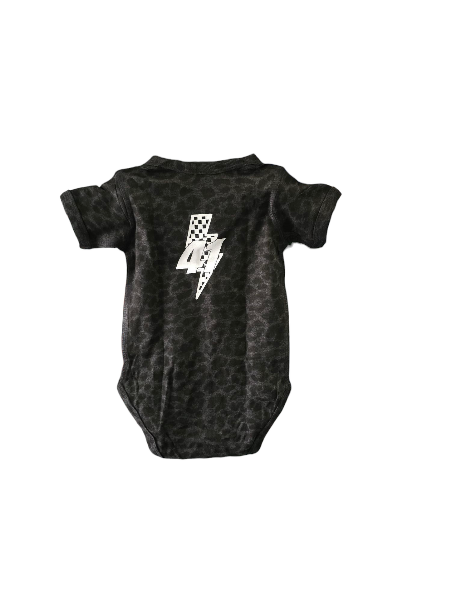 Toddler Trademark Design Onesie (Black Leopard)