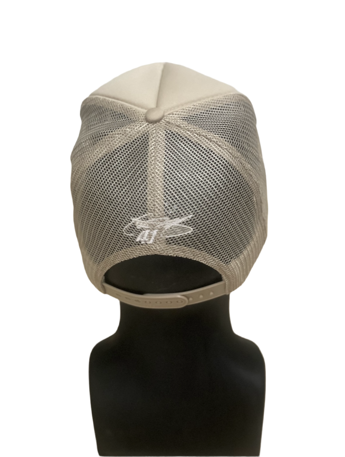 Ladies Race Day Trucker Style SnapBack Hat (Tan)