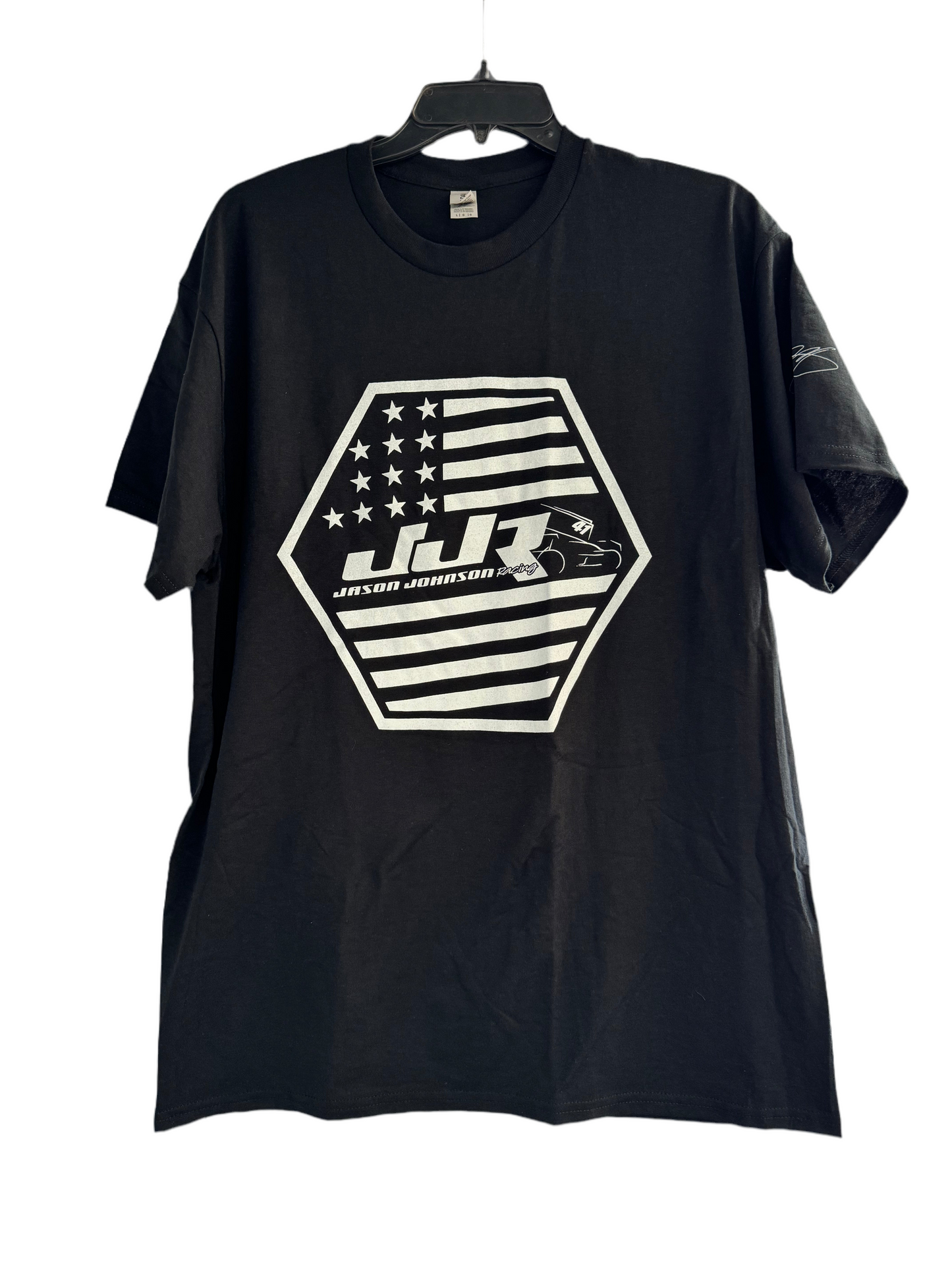 Hexagon Flag Design T-Shirt (Black)