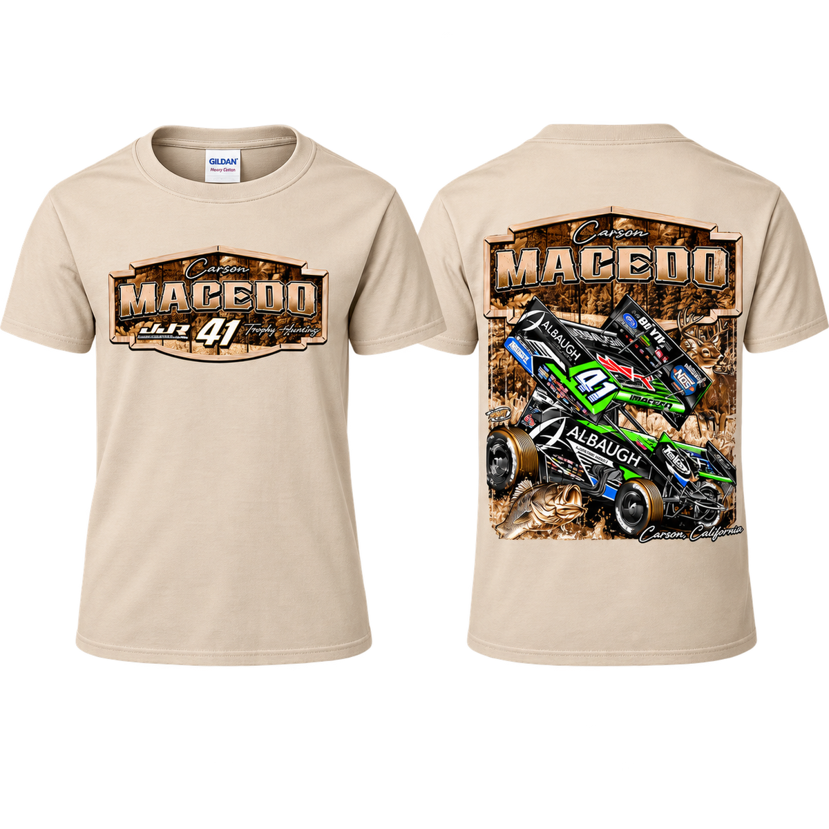 Toddler/Youth Huntin' Horsepower Design T-Shirt (Sand)