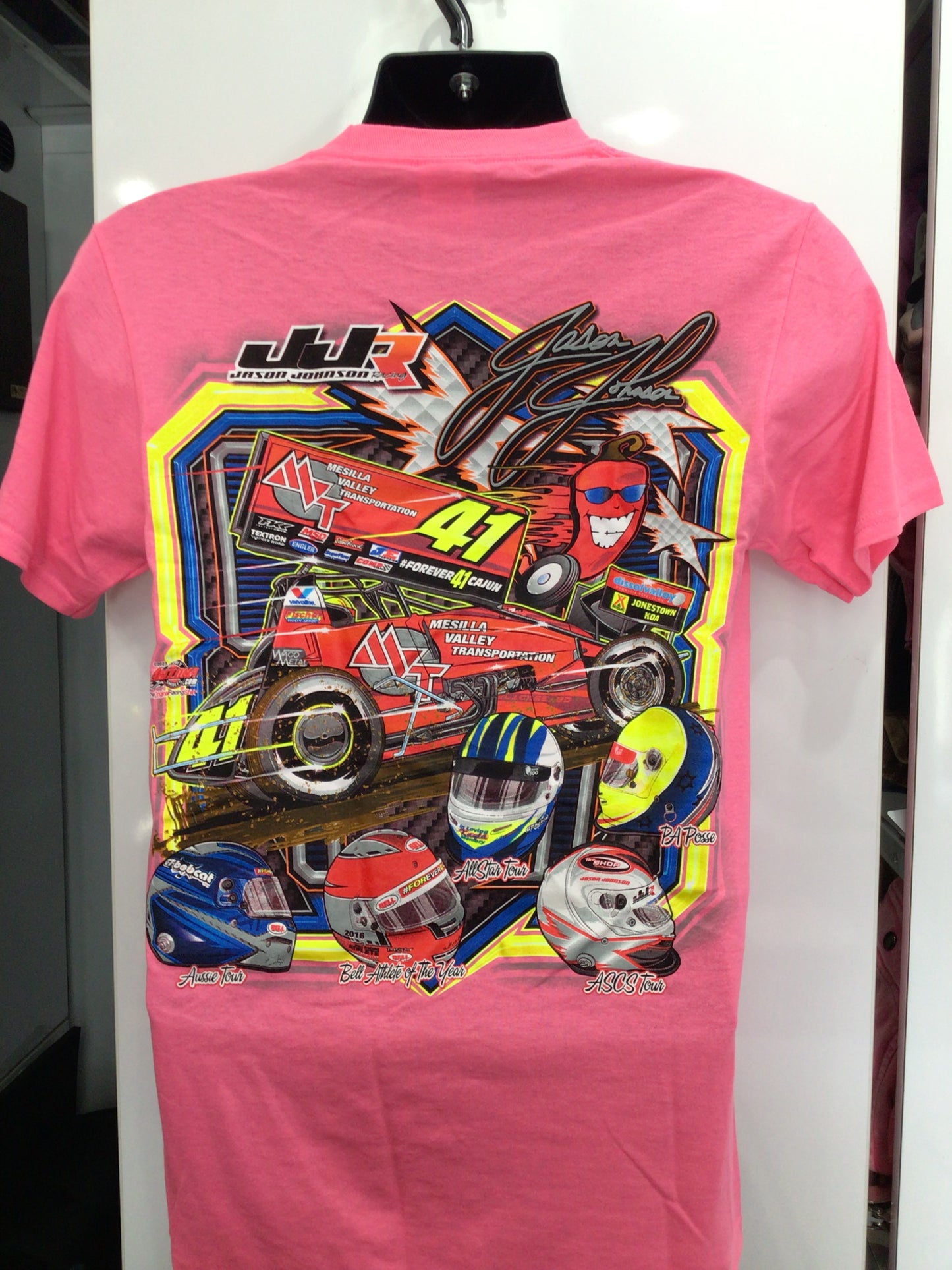 Helmet T-Shirt (Pink)