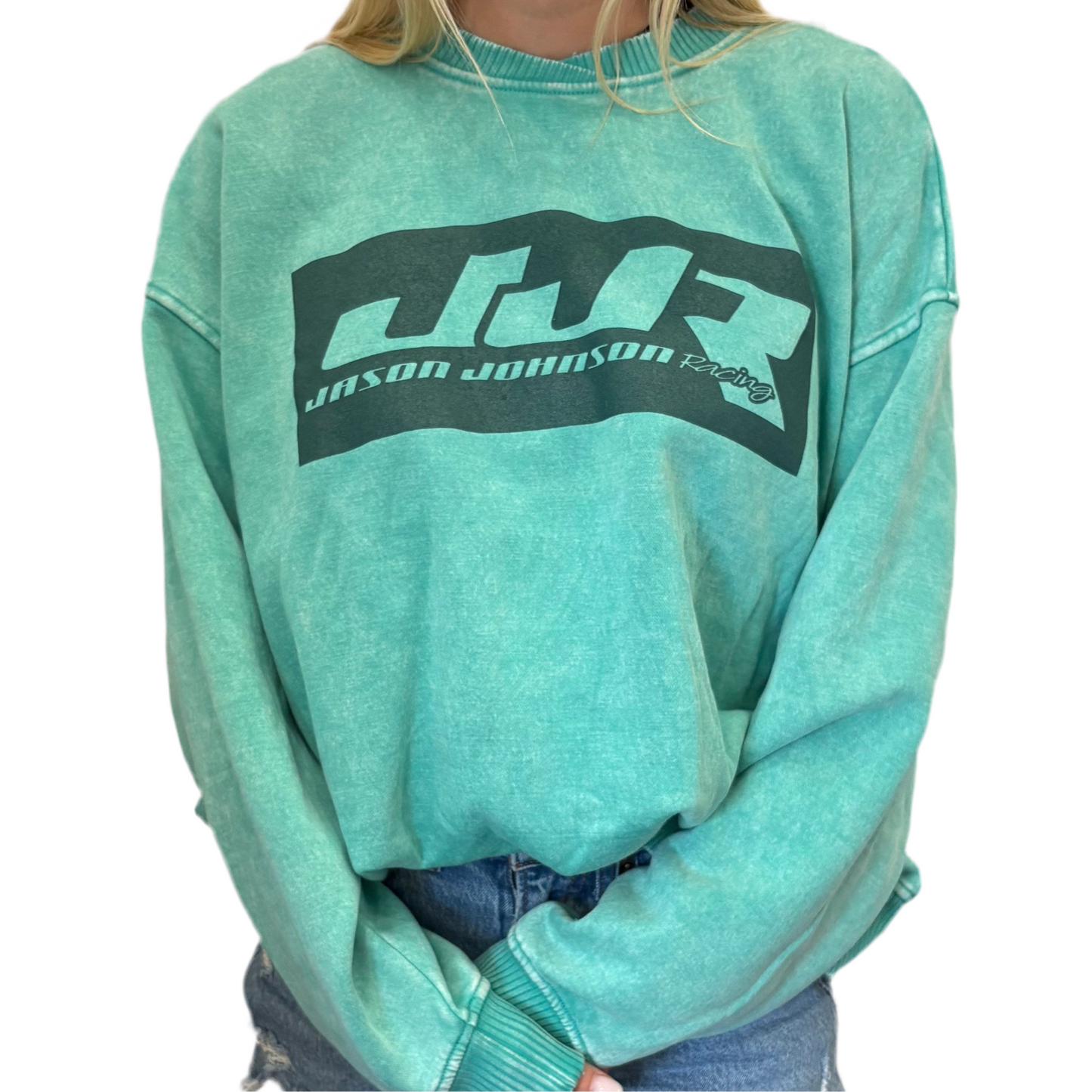 Two-Tone Crewneck (Salt Water Blue)