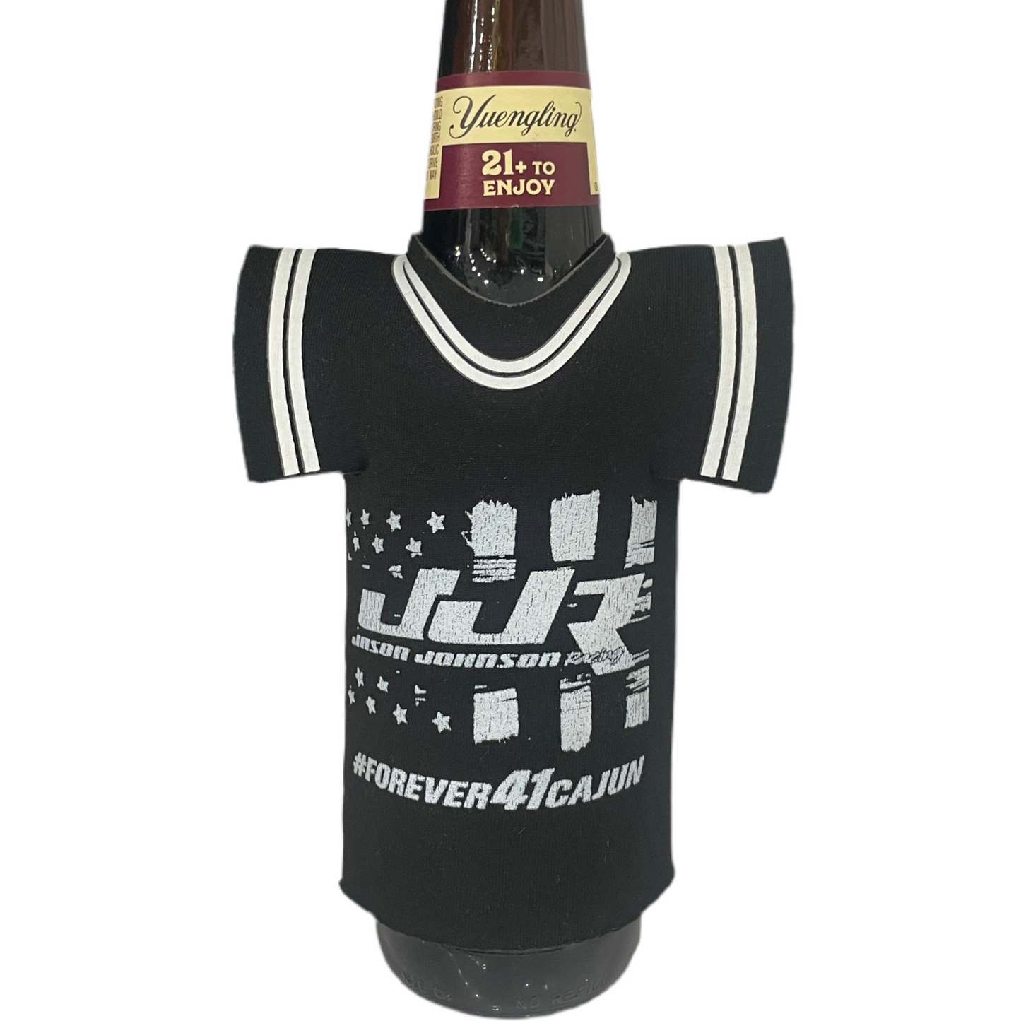 JJR Flag T-Shirt Bottle Koozie