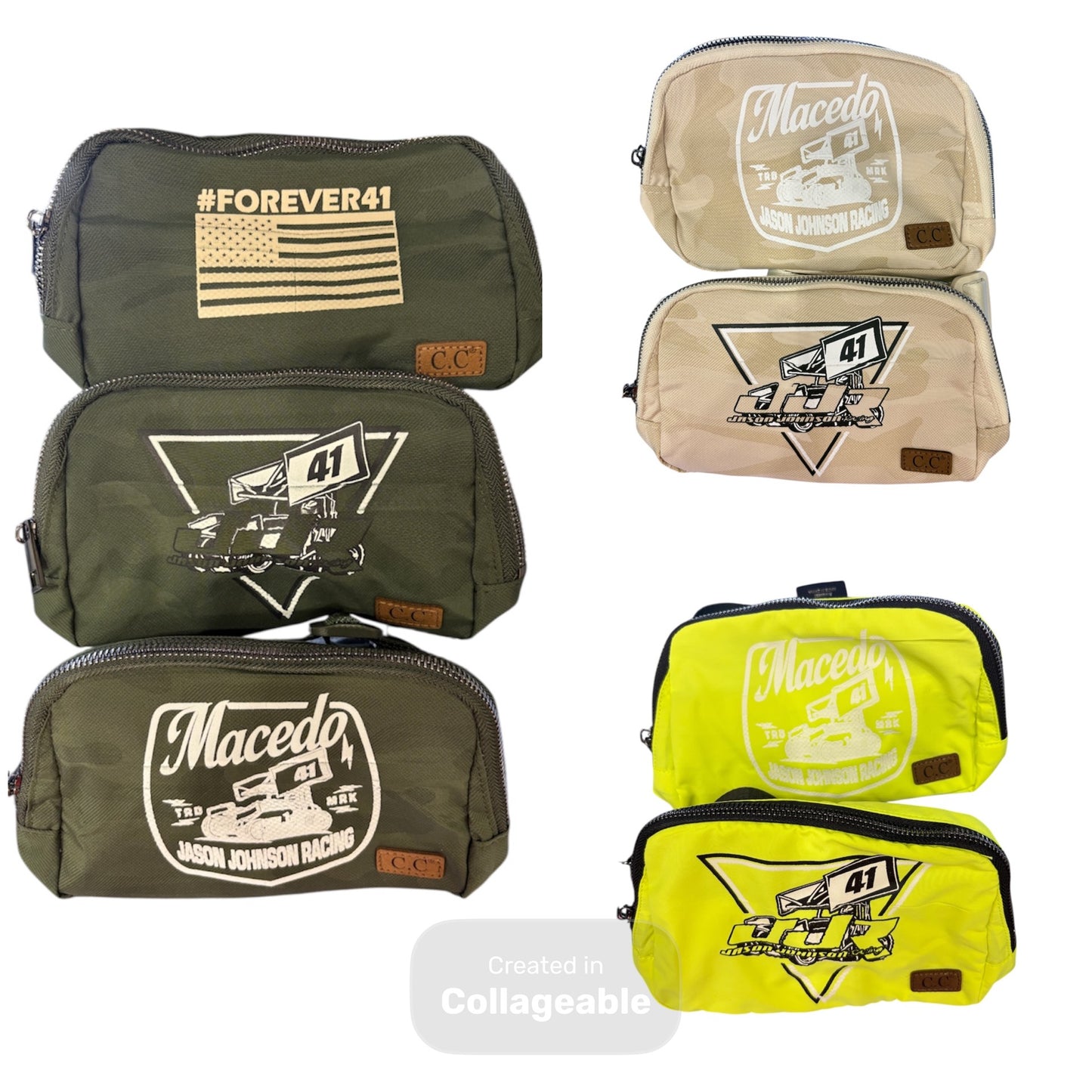 Nylon Ladies Belt Bag with 41 Logo