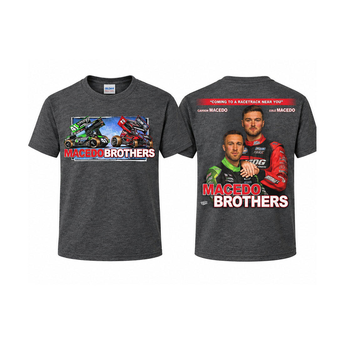 Macedo Brothers Stepbrothers Design T-Shirt (Heather Charcoal)