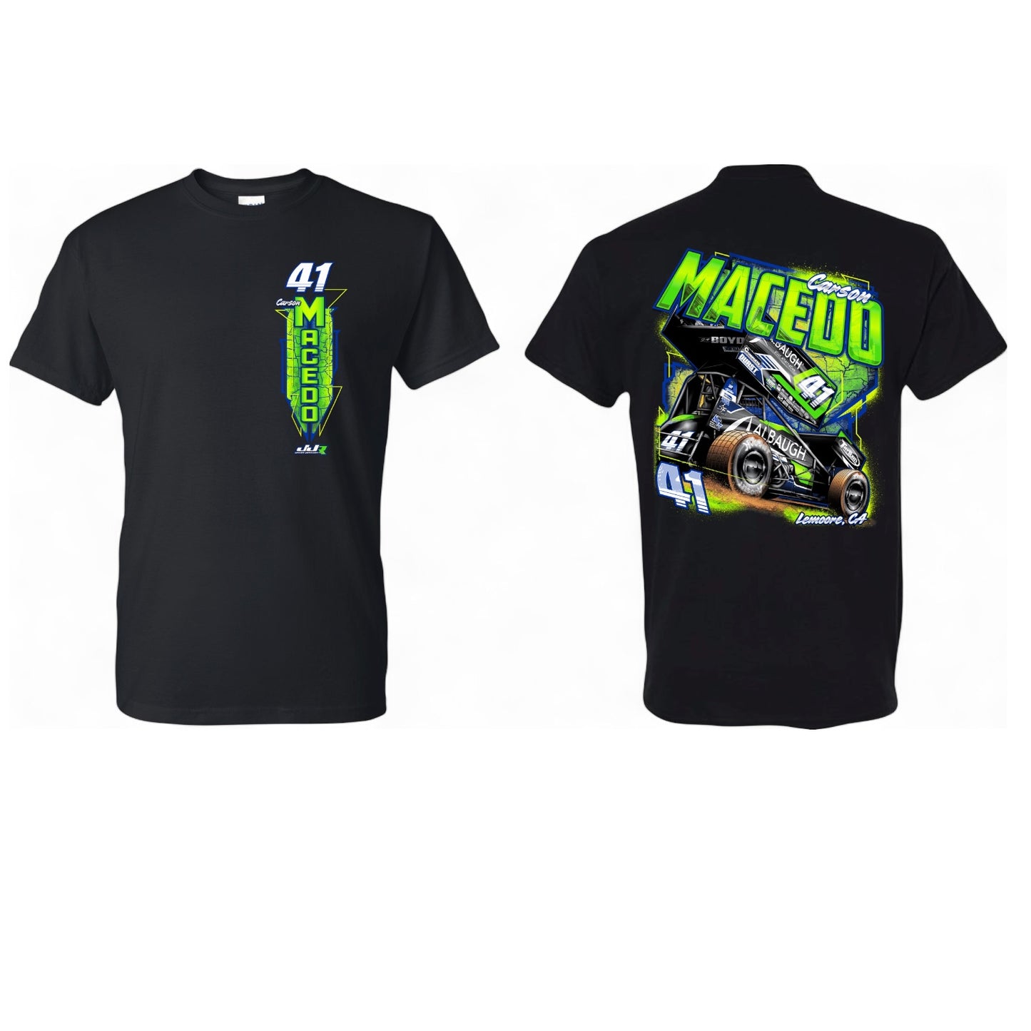 Big Riggin Design T-Shirt Small Front (Black)