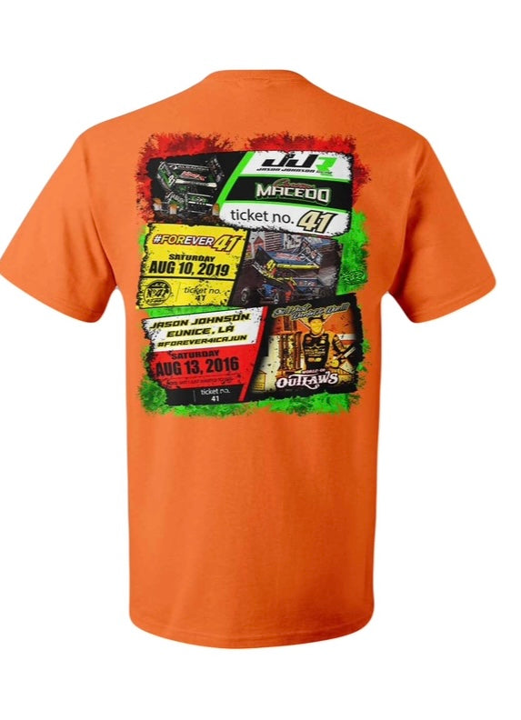 Knoxville Ticket Design T-Shirt (Orange)