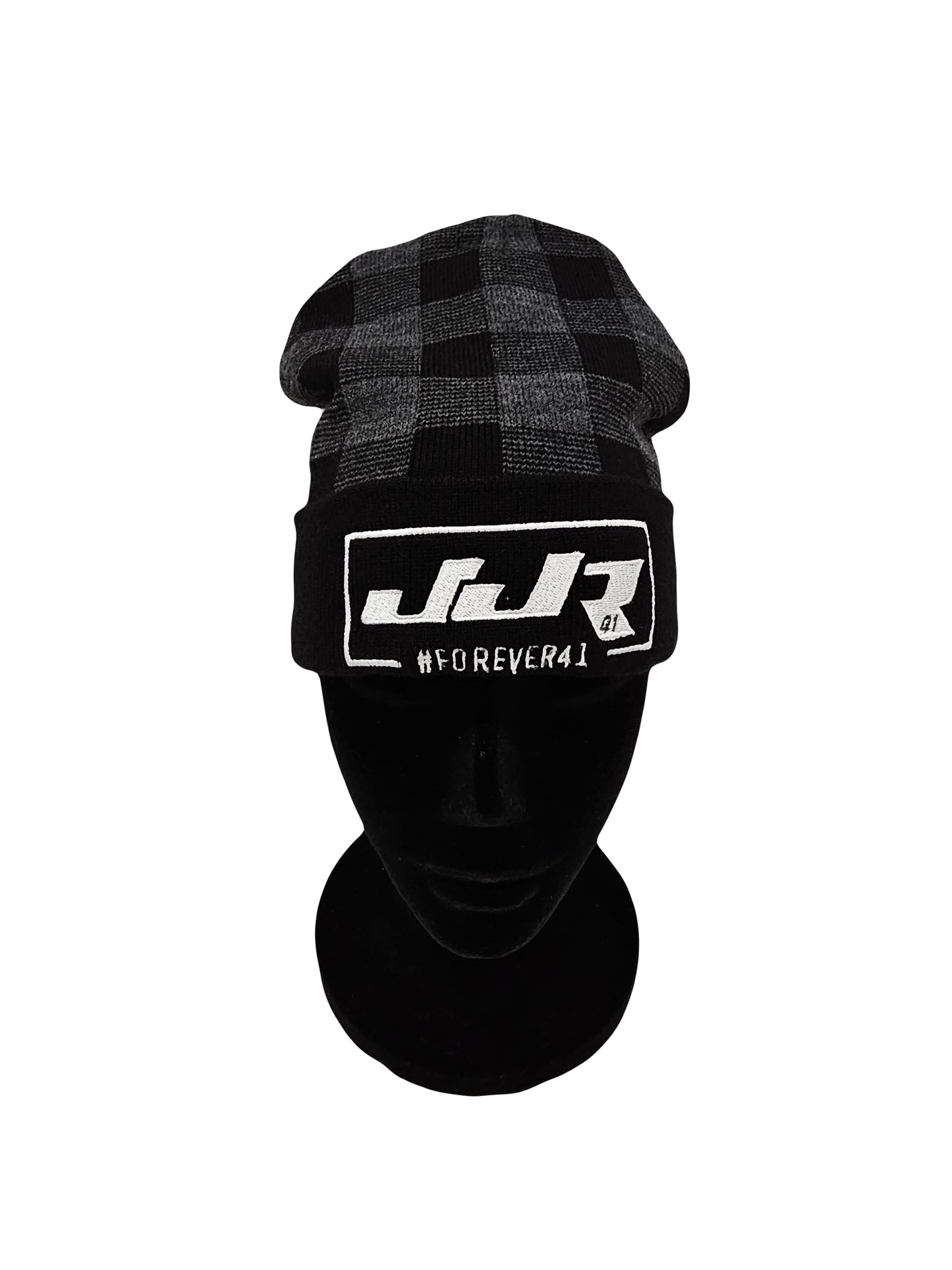 JJR Forever 41 checkered Cuffed Beanie