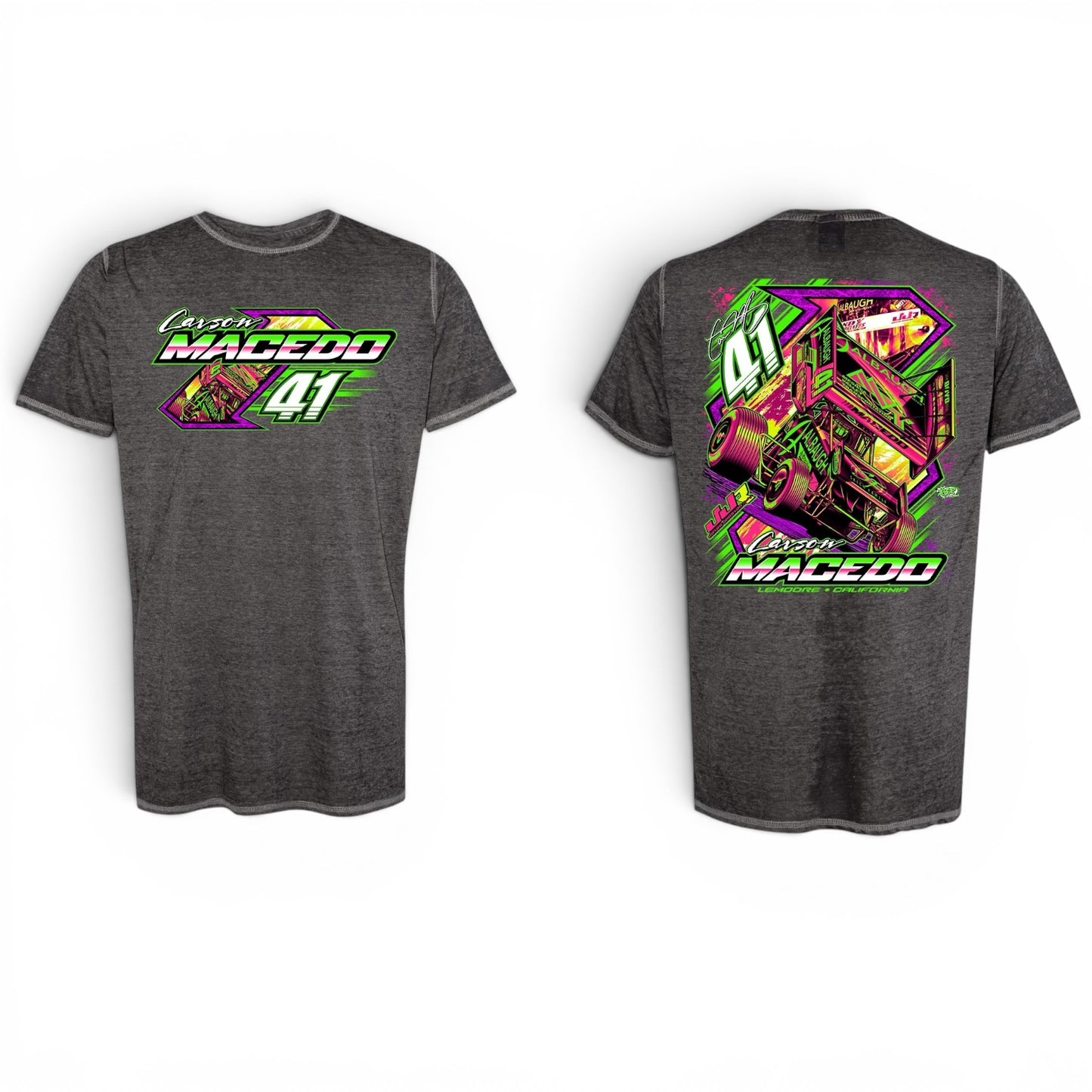 Midnight Neon Design T-Shirt (Twisted Black)