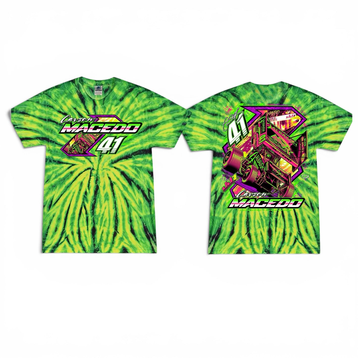 Midnight Neon Design T-Shirt (Tiedye Wild Spider)