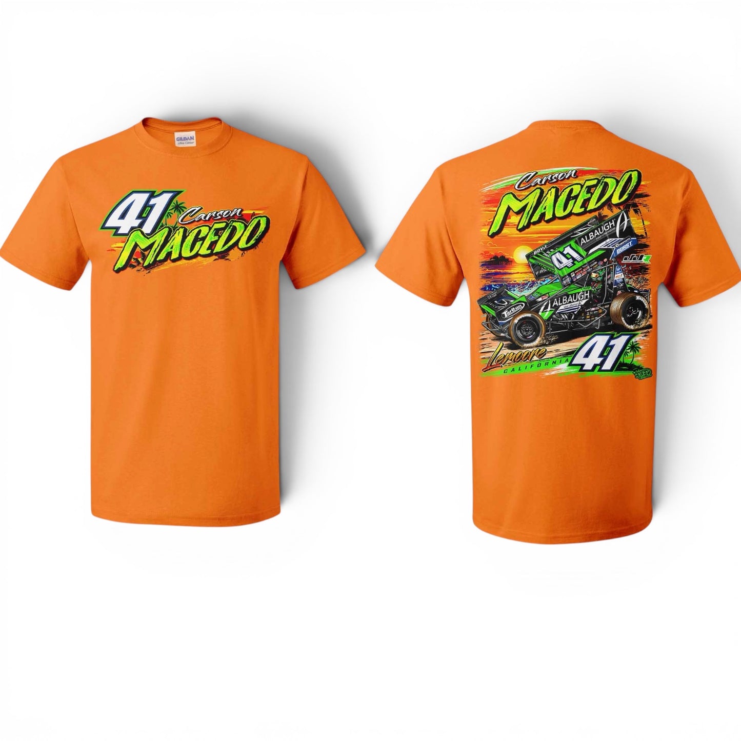 Cali Vibes Design T-Shirt (Neon/Safety Orange)