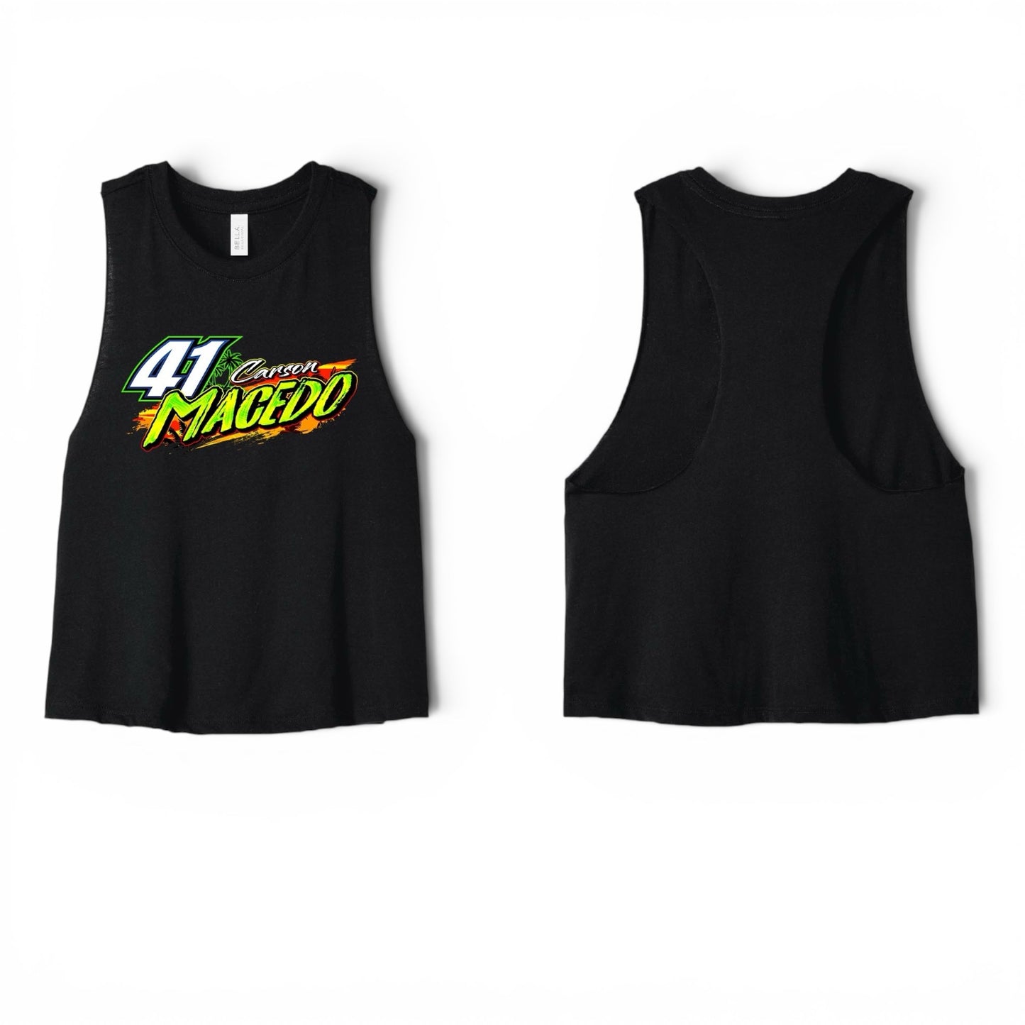 Ladies Cali Vibes Design Tank (Front Only Black)
