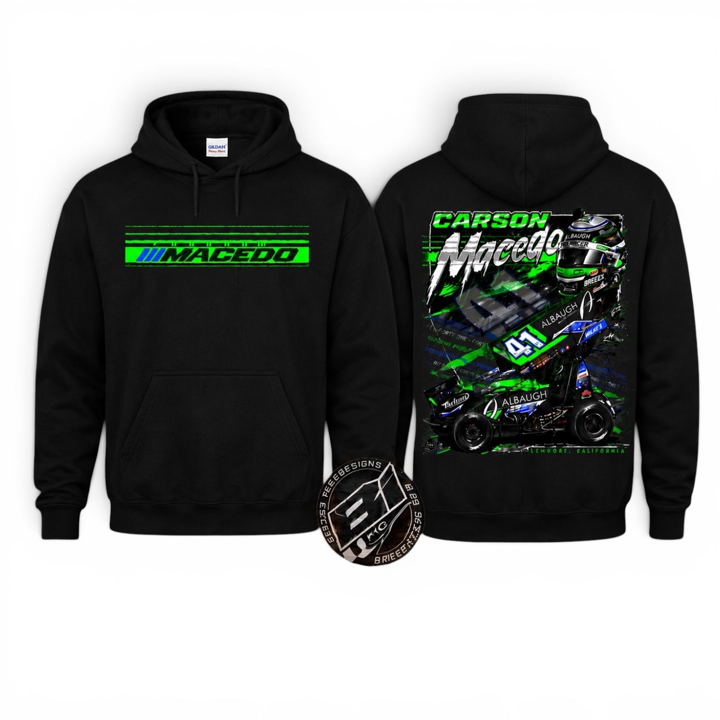 The Macedo Line Design, Hoodie (Black)
