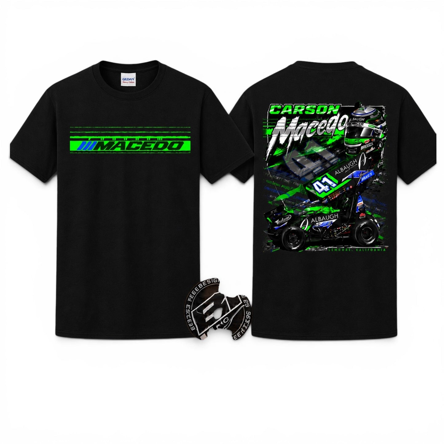 The Macedo Line Design T-Shirt (Black)
