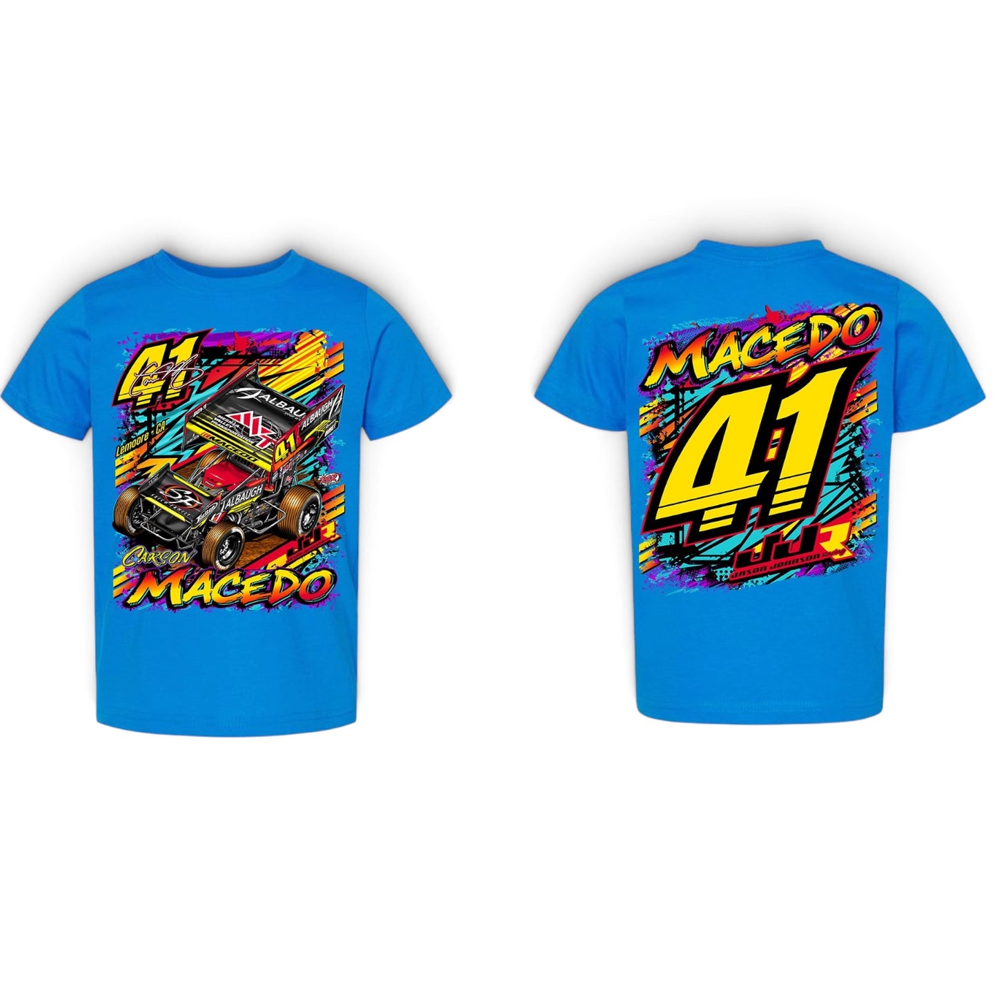 Toddler/Youth 2026 Knoxville Graffiti Design T- Shirt (Neon Blue)