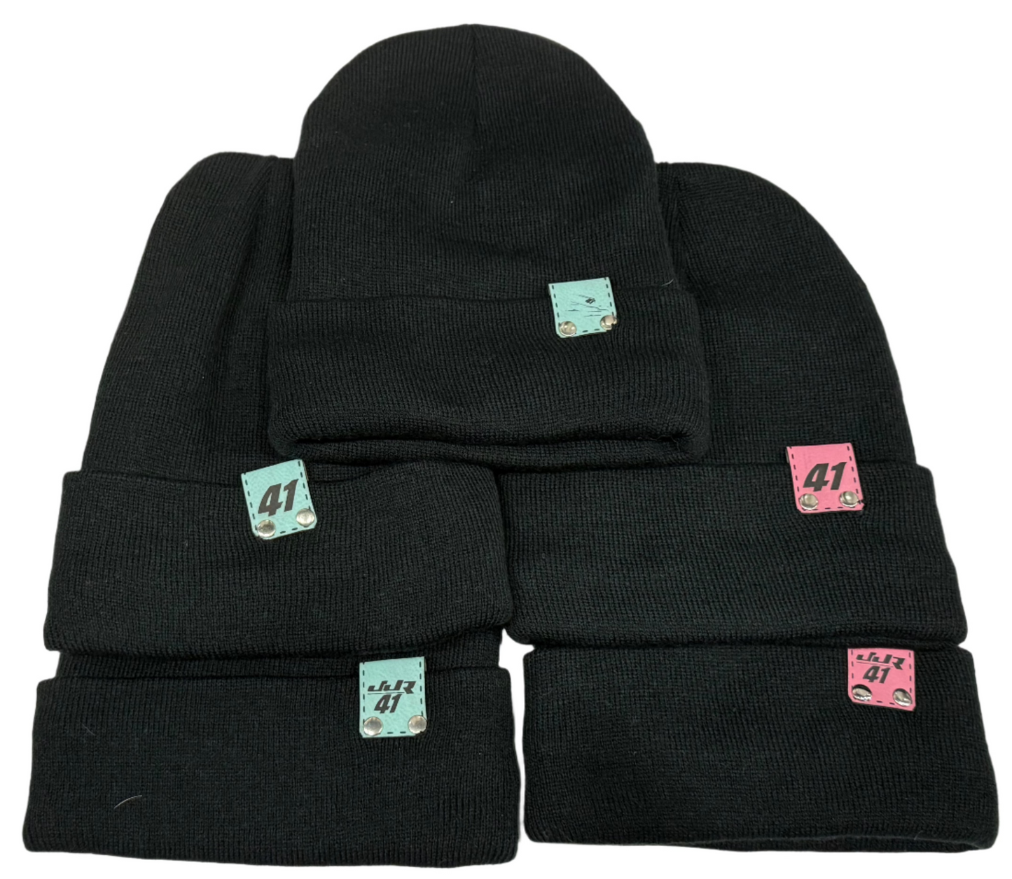 Black Cuffed Fleece Lined Beanie