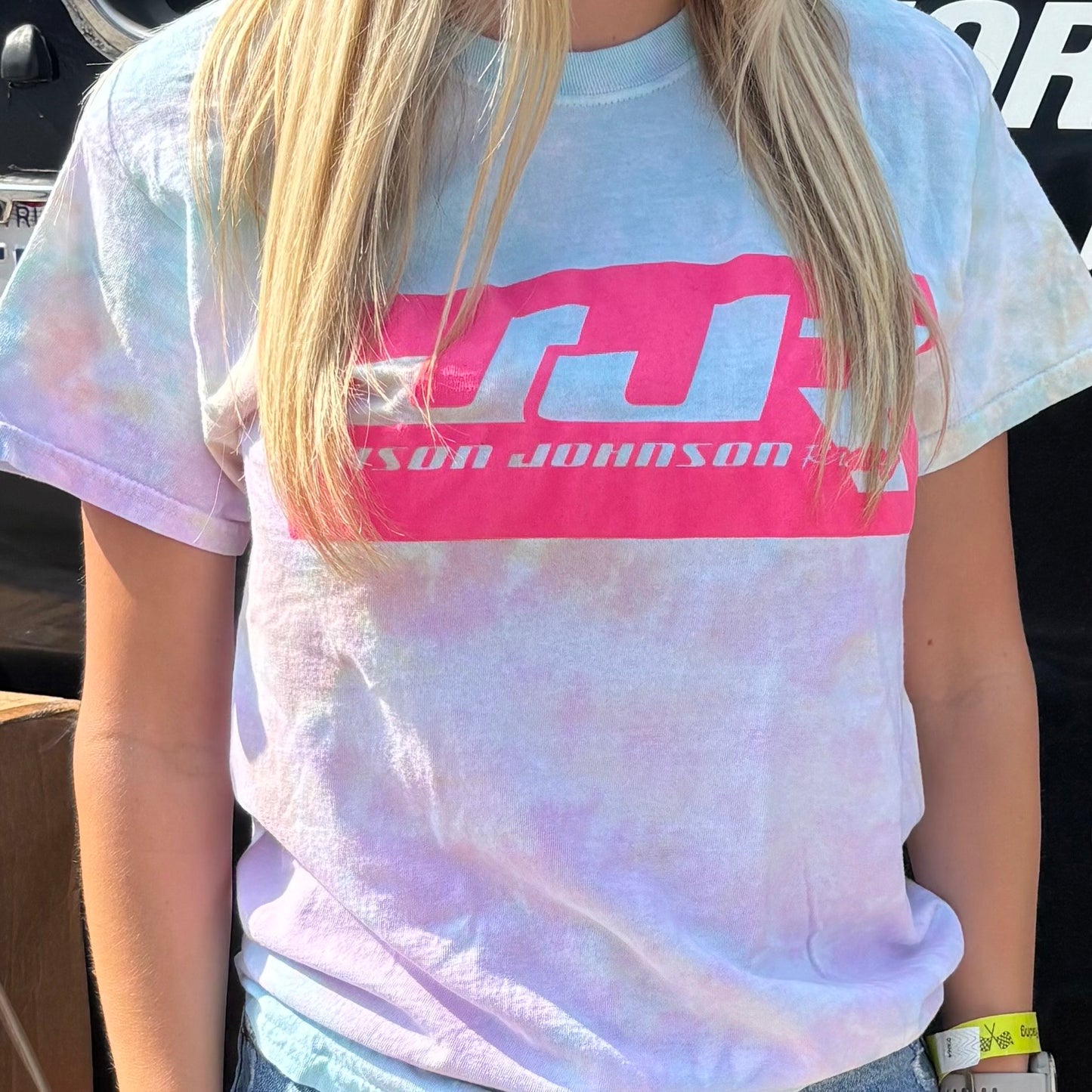 Two-Tone T-Shirt (Sno Cone Pink Tie-Dye)