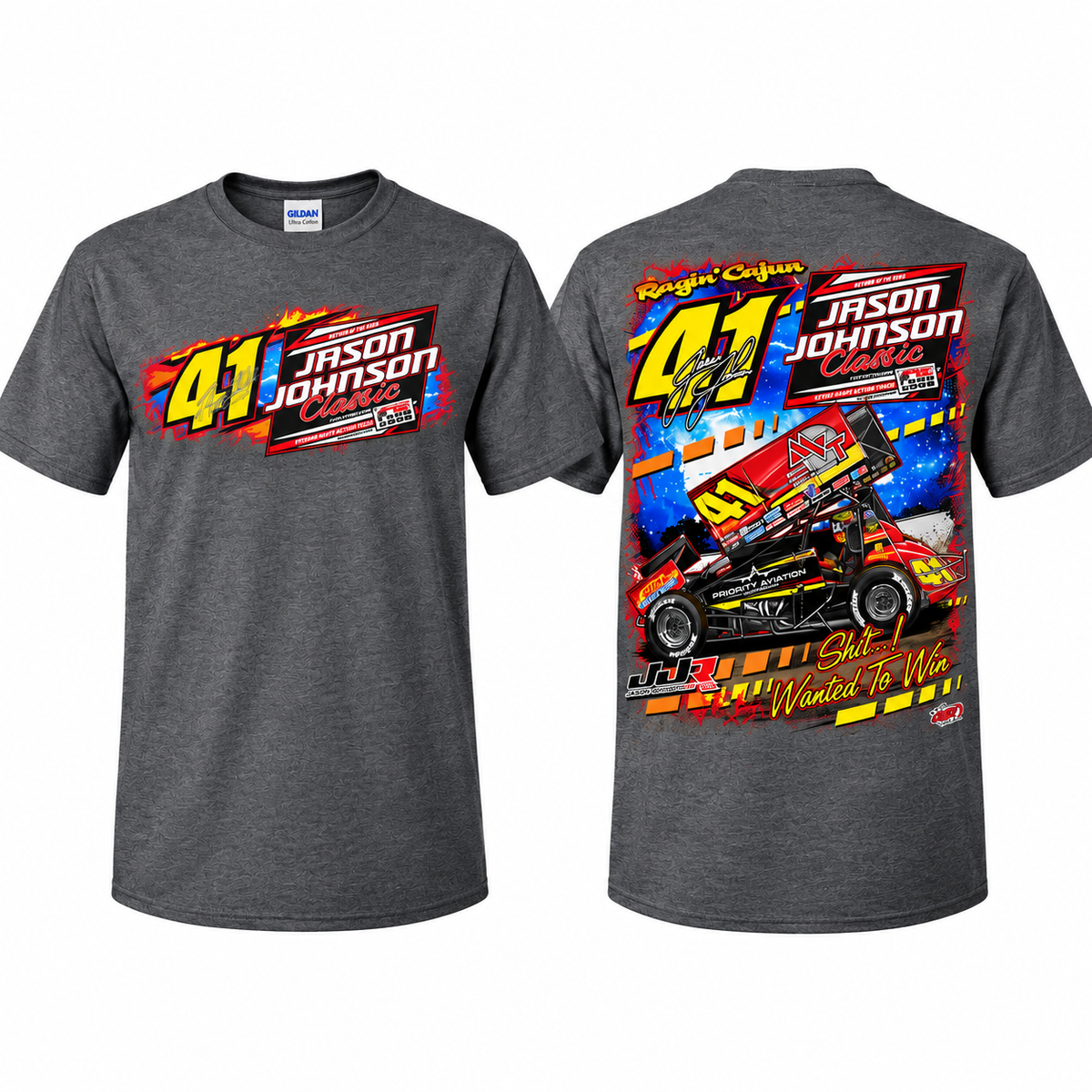 2026 Jason Johnson Classic T-Shirt (Heather Charcoal)