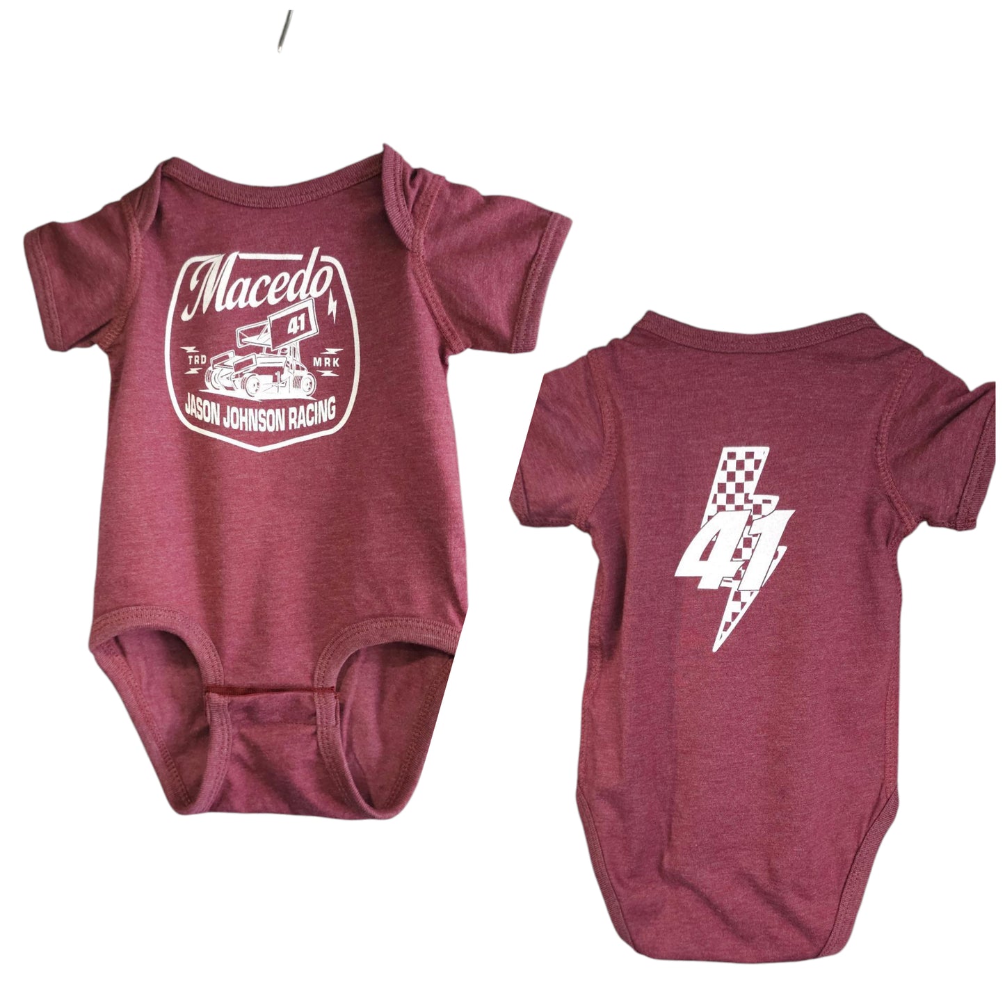 Toddler Trademark Design Onesie (Burgundy)