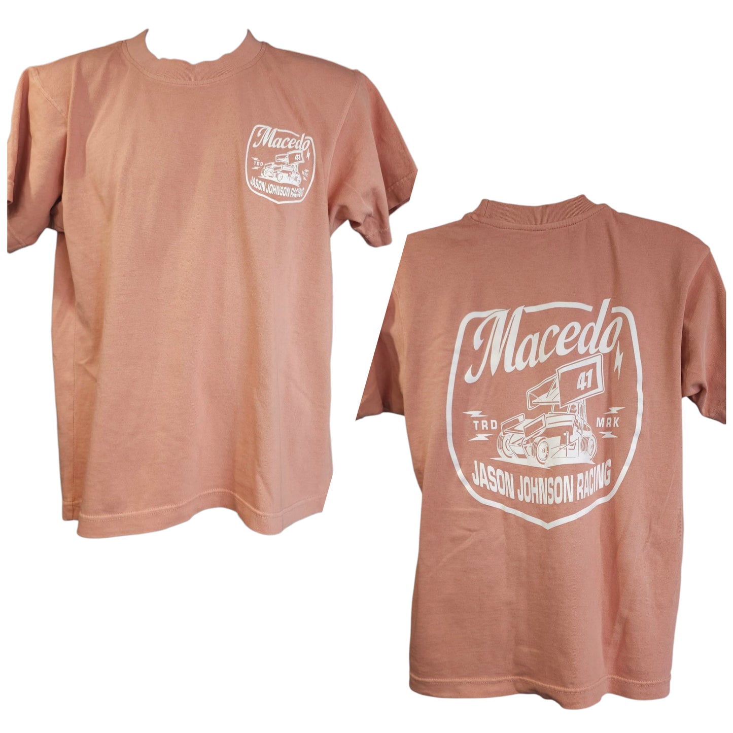 Trademark Design T-Shirt (Salmon) Heavy Weight Sweatshirt Material
