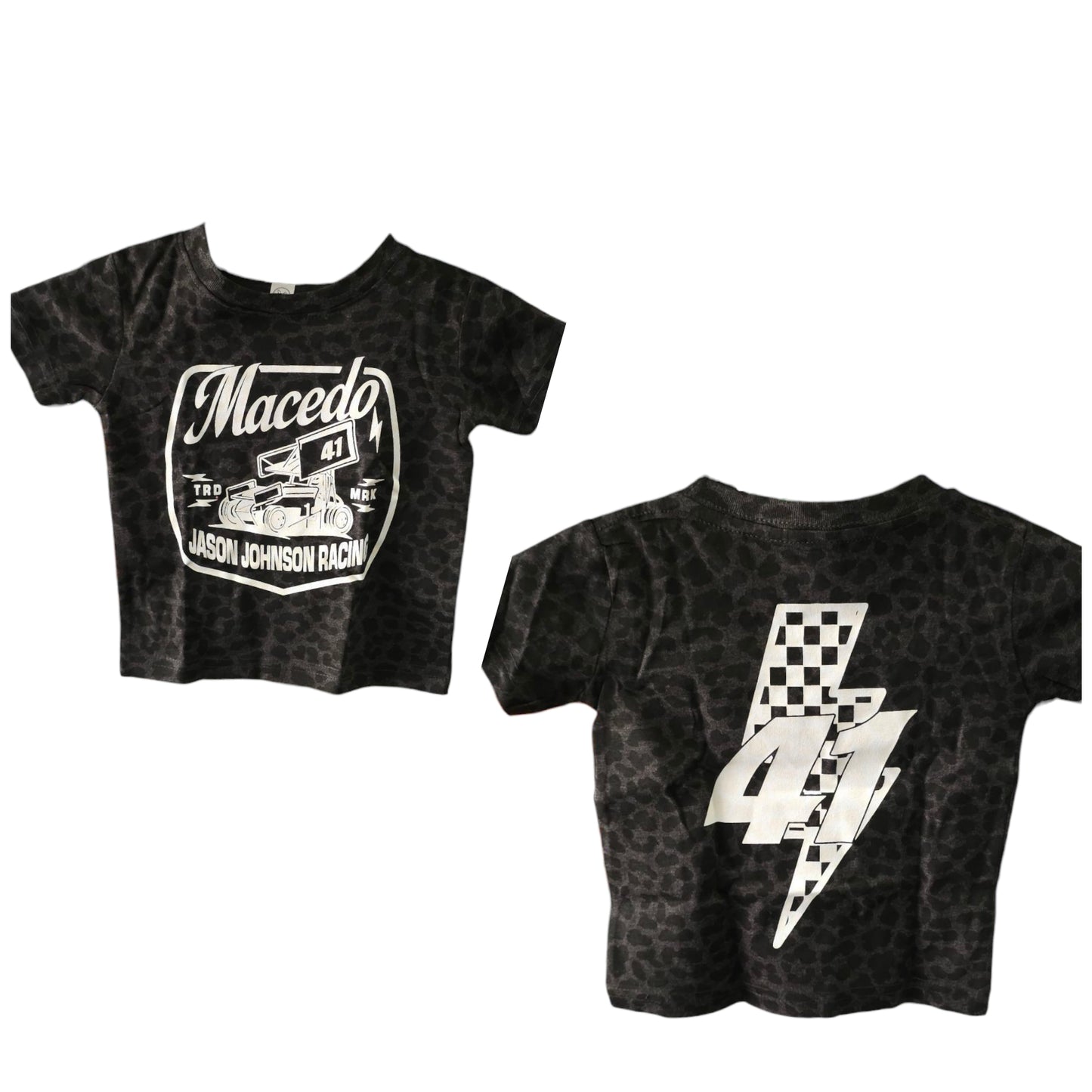 Toddler Trademark Design T-Shirt (Black Leopard)
