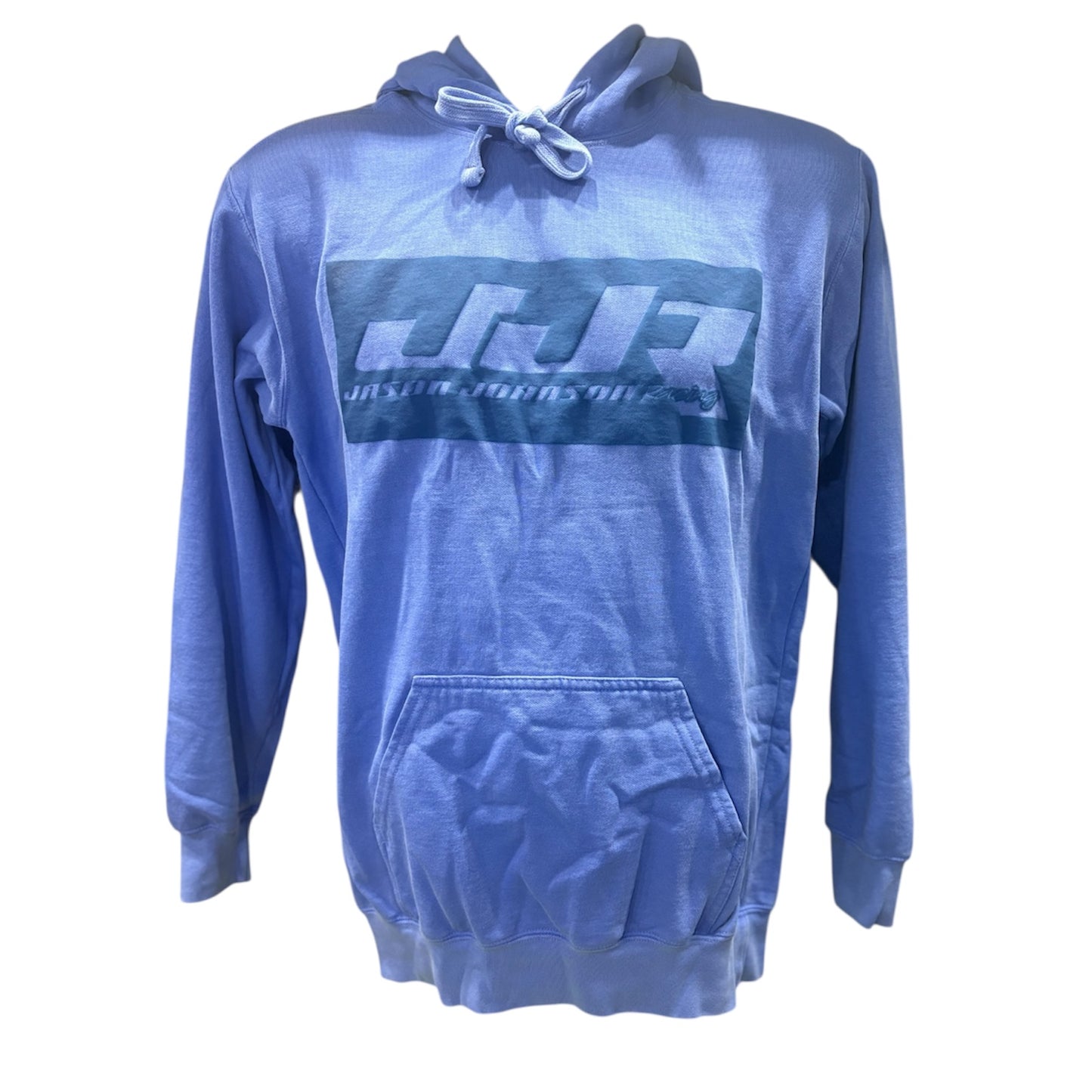 Ladies Two-Tone Hoodie (Flo Blue)