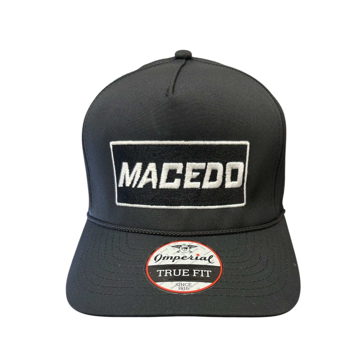 Macedo Snap Back Rope Hat (Black)