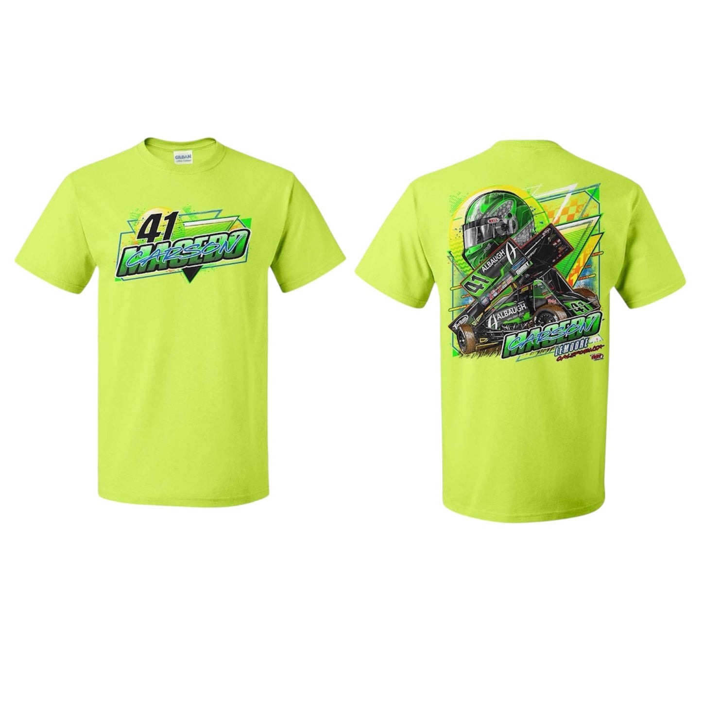 Summer Sunshine Design Gildan T-Shirt (Safety Green)