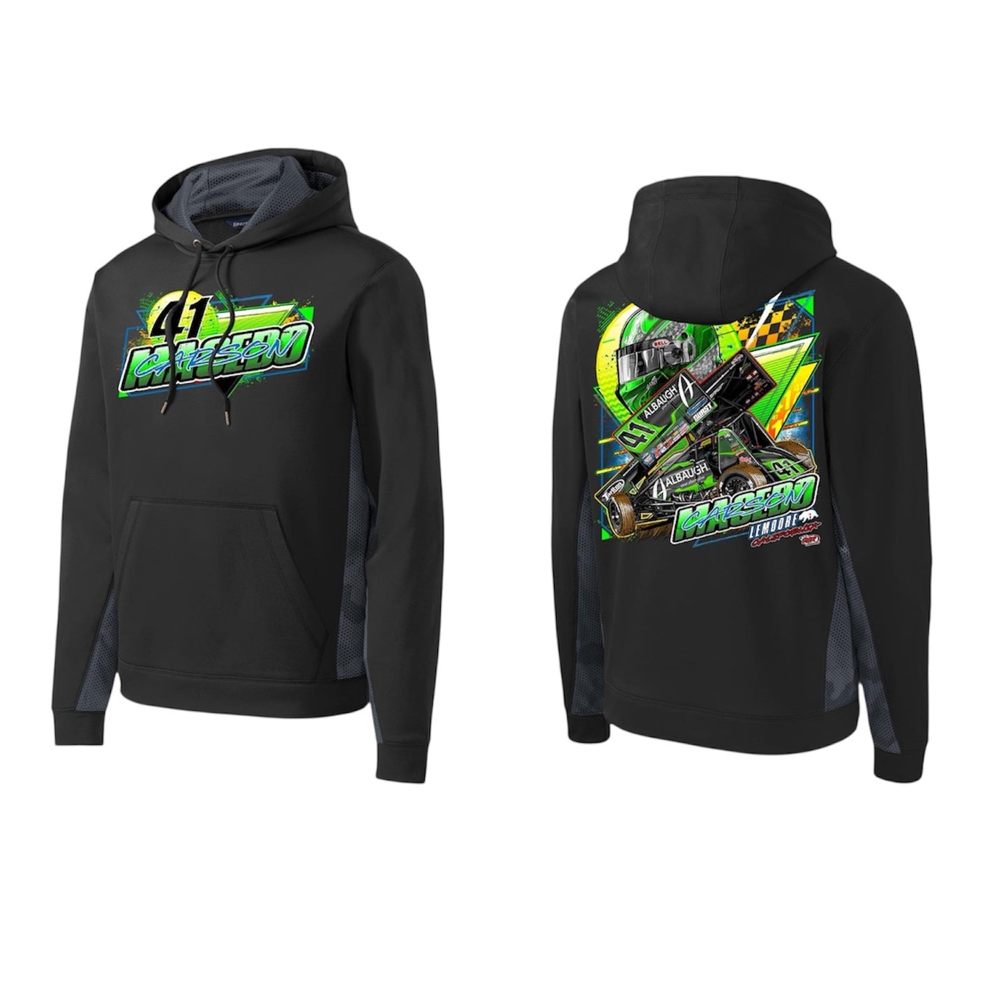 Summer Sunshine Design Sport-Tek Sport Wick Camohex Hoodie (Black/Smoke grey)