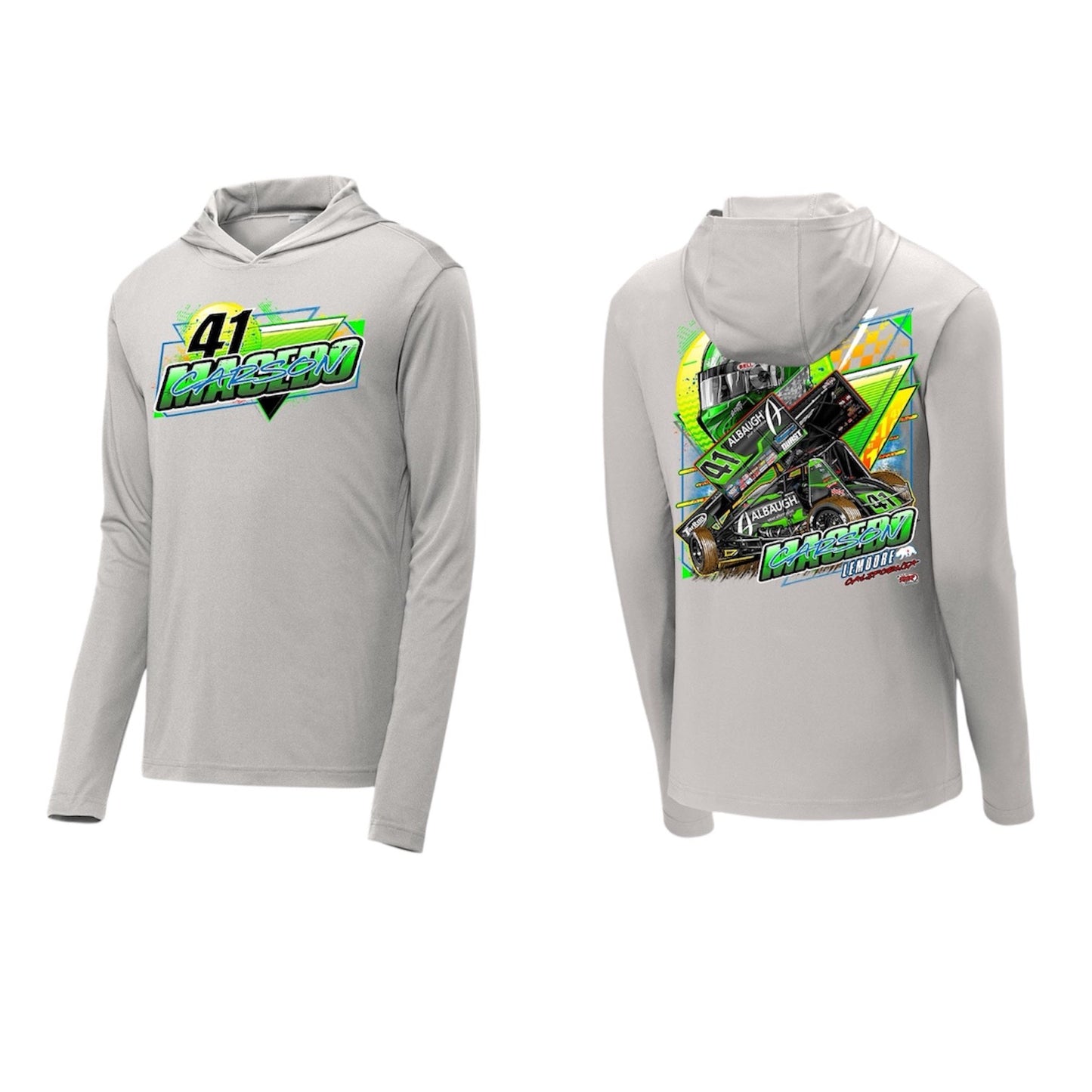 Youth Summer Sunshine Design Sport-Tek Posicharge Competitor Hoodie (Silver)