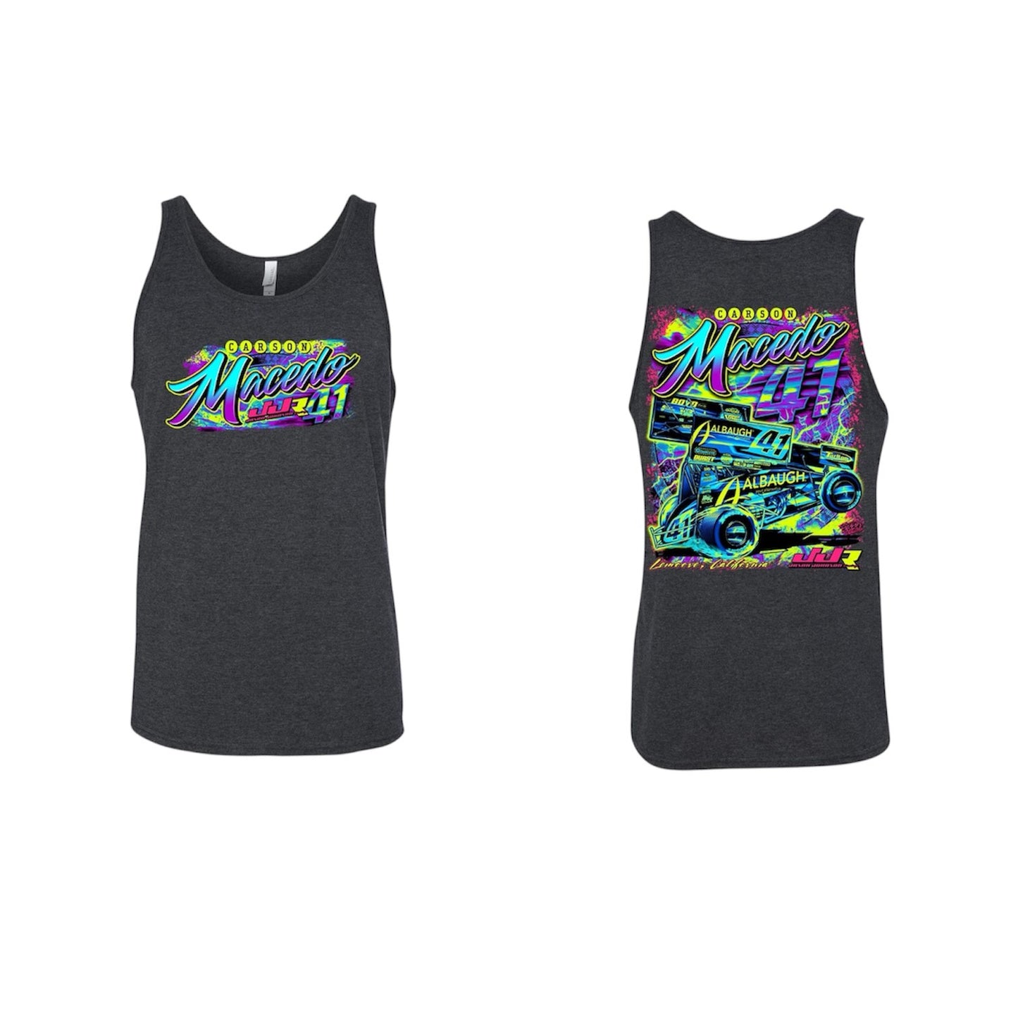 Unisex 2025 Neon Tank Top (Grey)