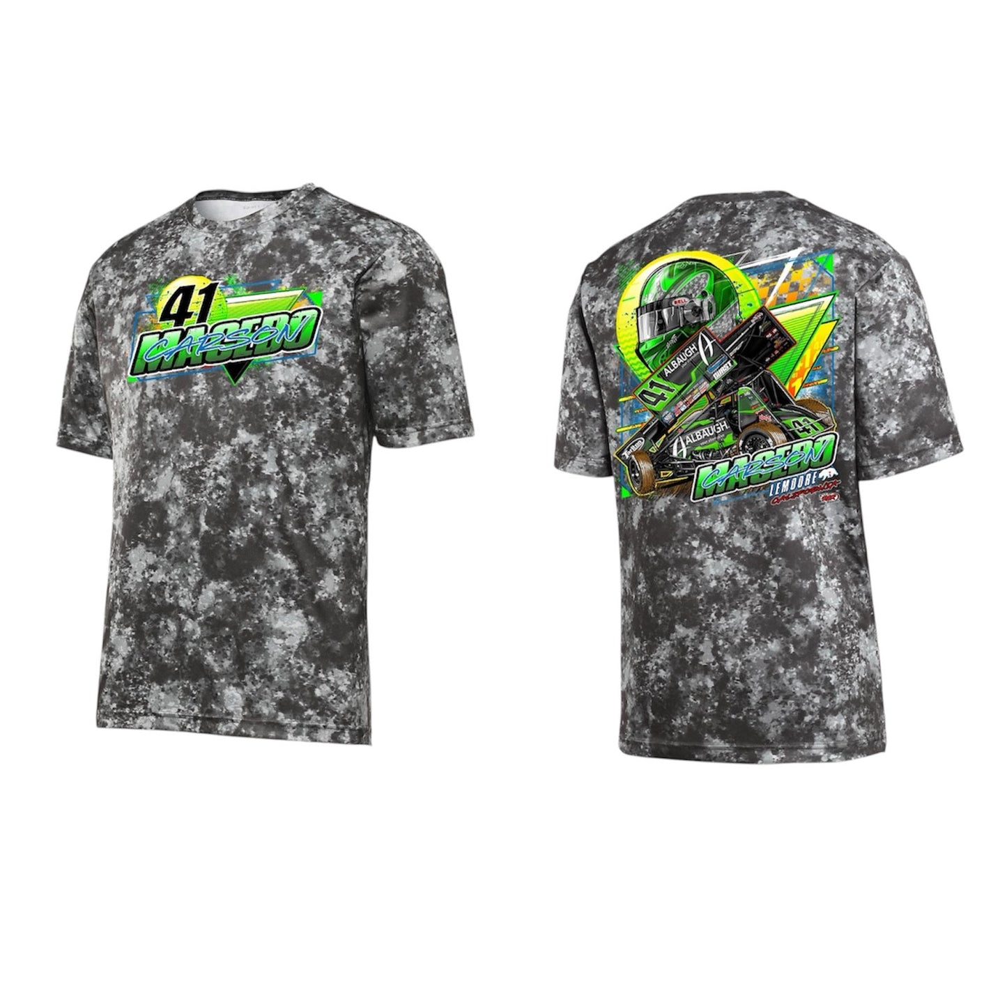 Summer Sunshine Design Sport-Tek Mineral Freeze Tee (Black)