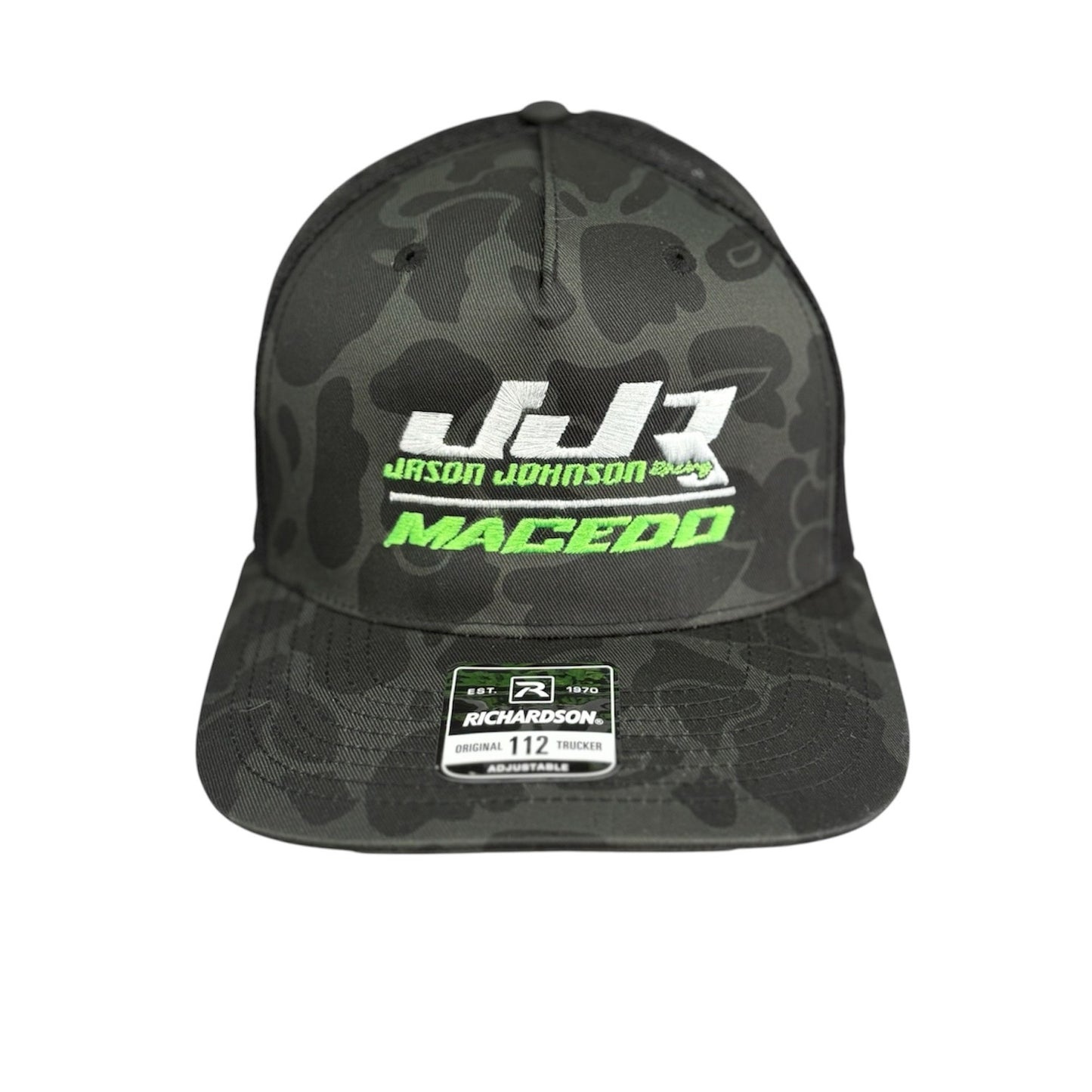 JJR/Macedo Snap Back Rope Hat (Black Camo)