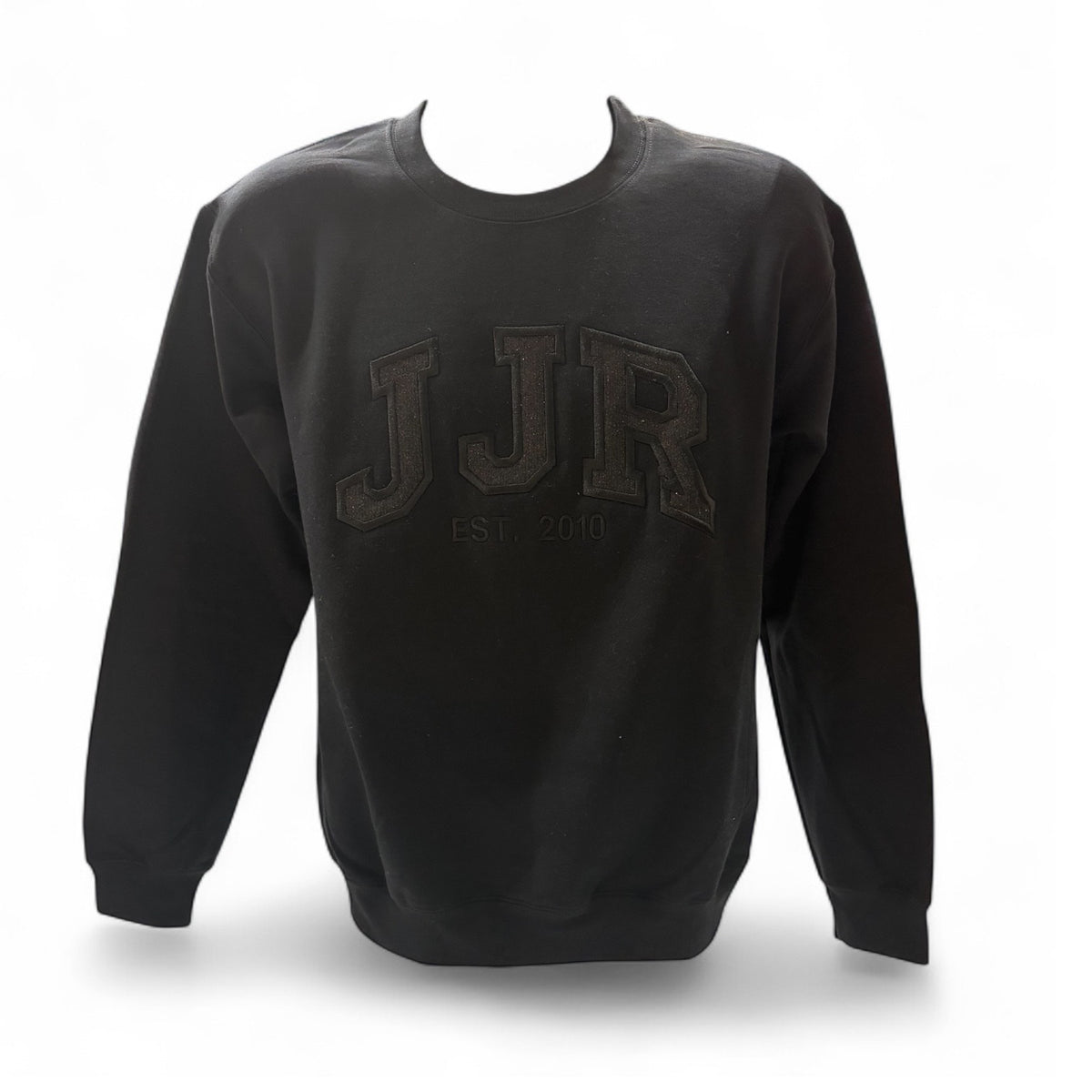 Ladies JJR Black Glitter Crew Neck (Black)