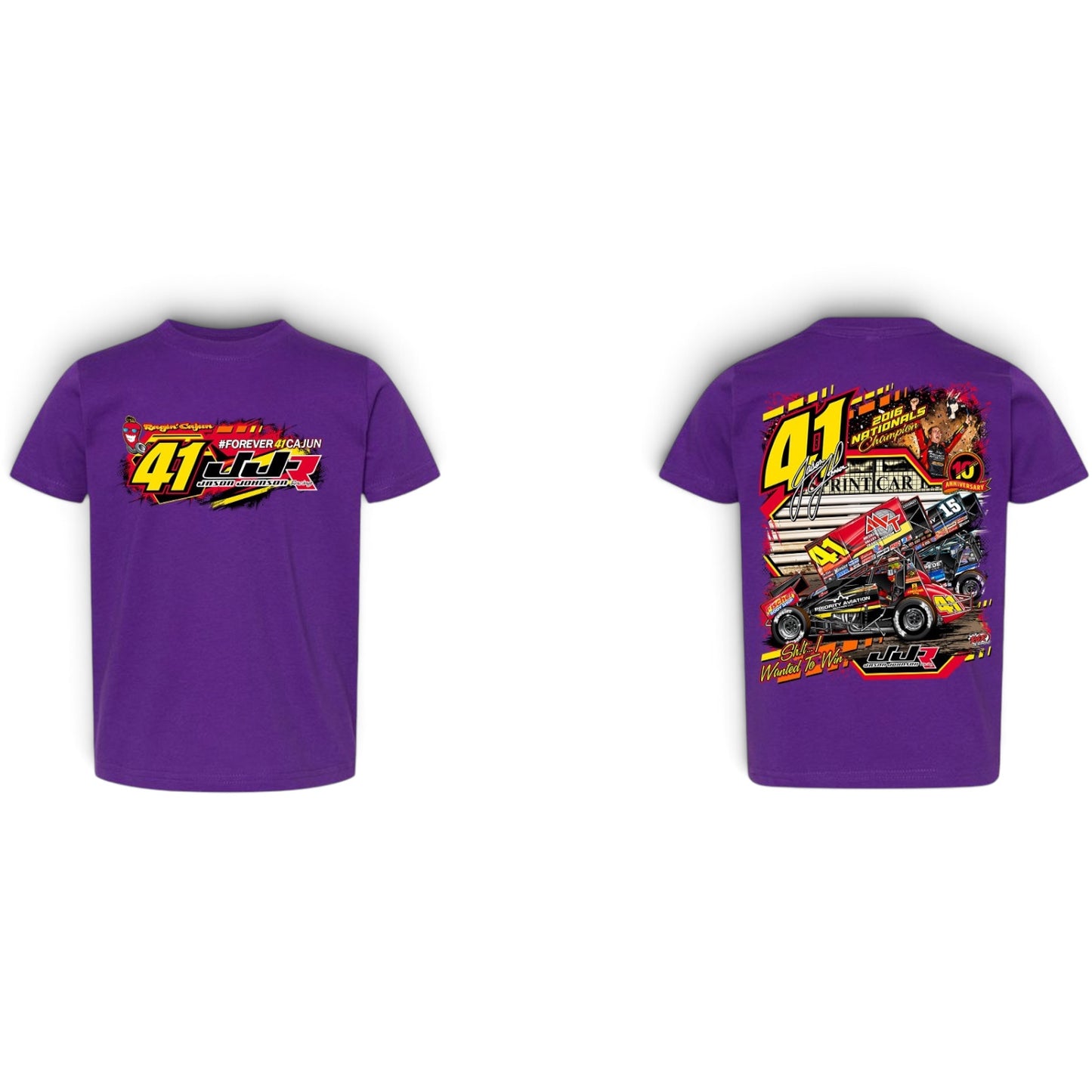 Toddler/Youth The Winning Pass Design T- Shirt (Purple)