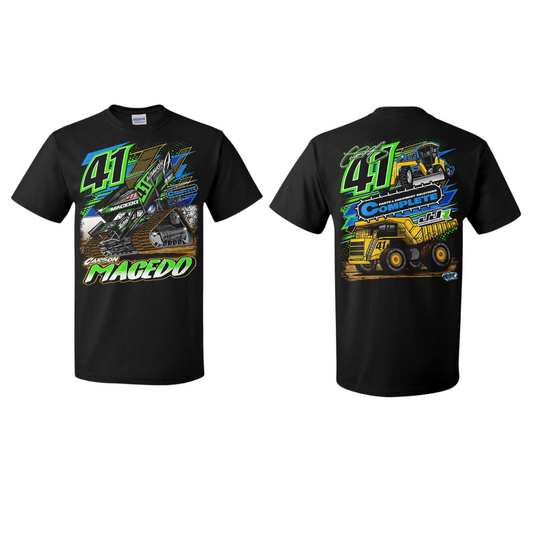 Pushing Dirt Design T-Shirt (Black)