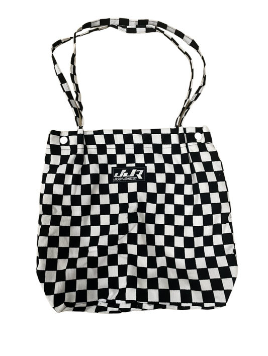 JJR Patch Checkered Tote Bag