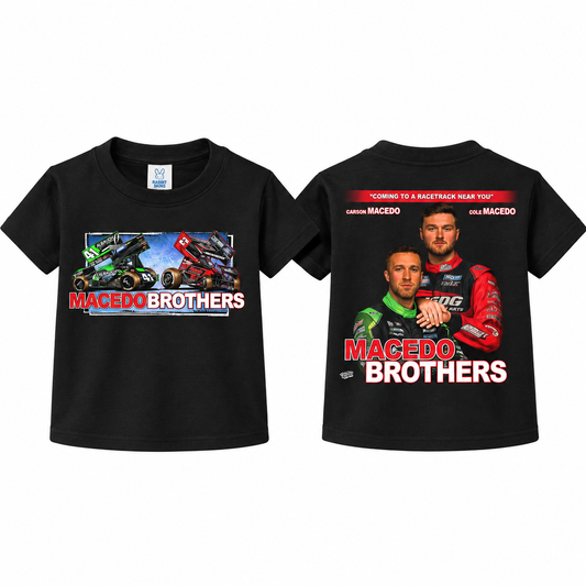 Toddler Macedo Brothers StepBrothers Design T-Shirt (Black)