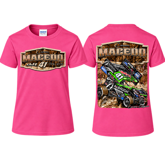 Toddler/Youth Huntin' Horsepower Design T-Shirt (Pink)