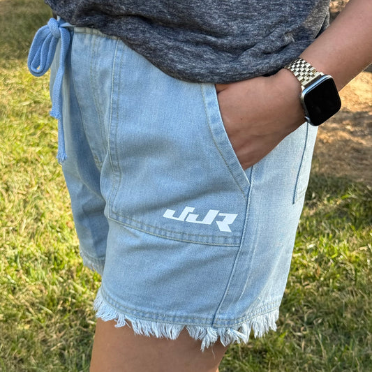Ladies JJR Logo Shorts (Denim)
