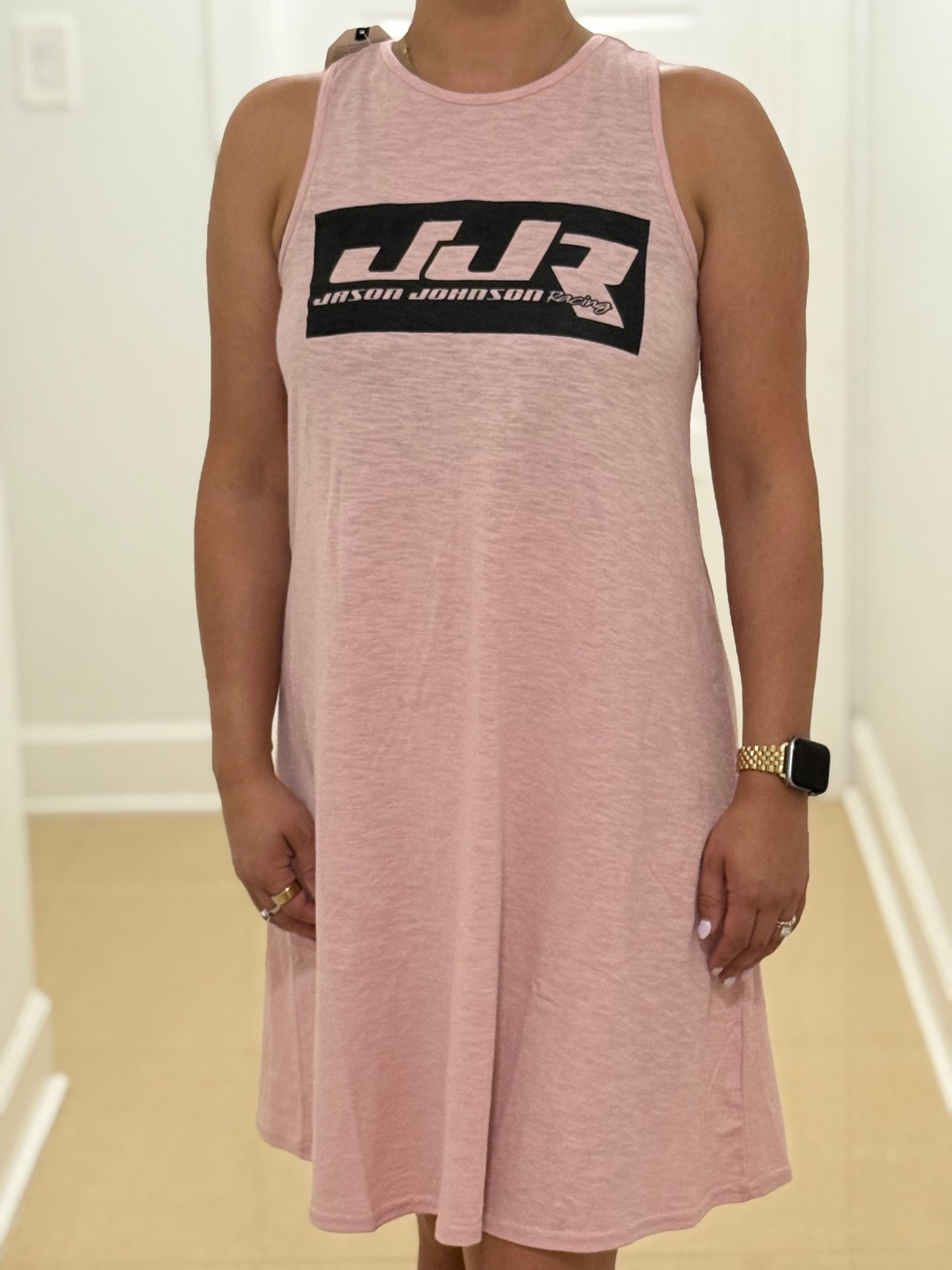 Two Tone Ladies Dress (Light Pink)