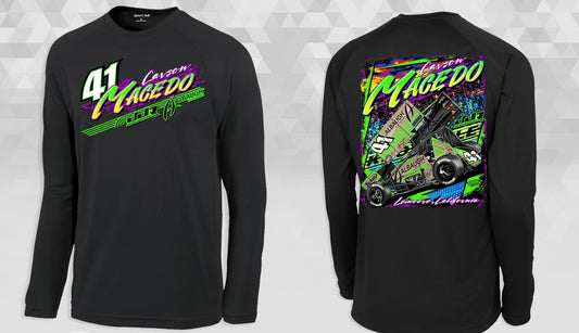 Electric Slide Design Sport-Tek Dry Zone Long Sleeve T-Shirt (Black)