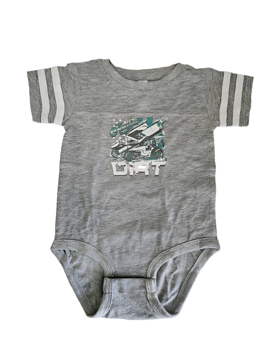 Dirt 41 Design Toddler Onesie (Light Grey)