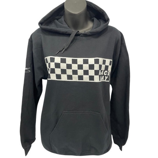 Checkered Race Day Youth Hoodie (Black)