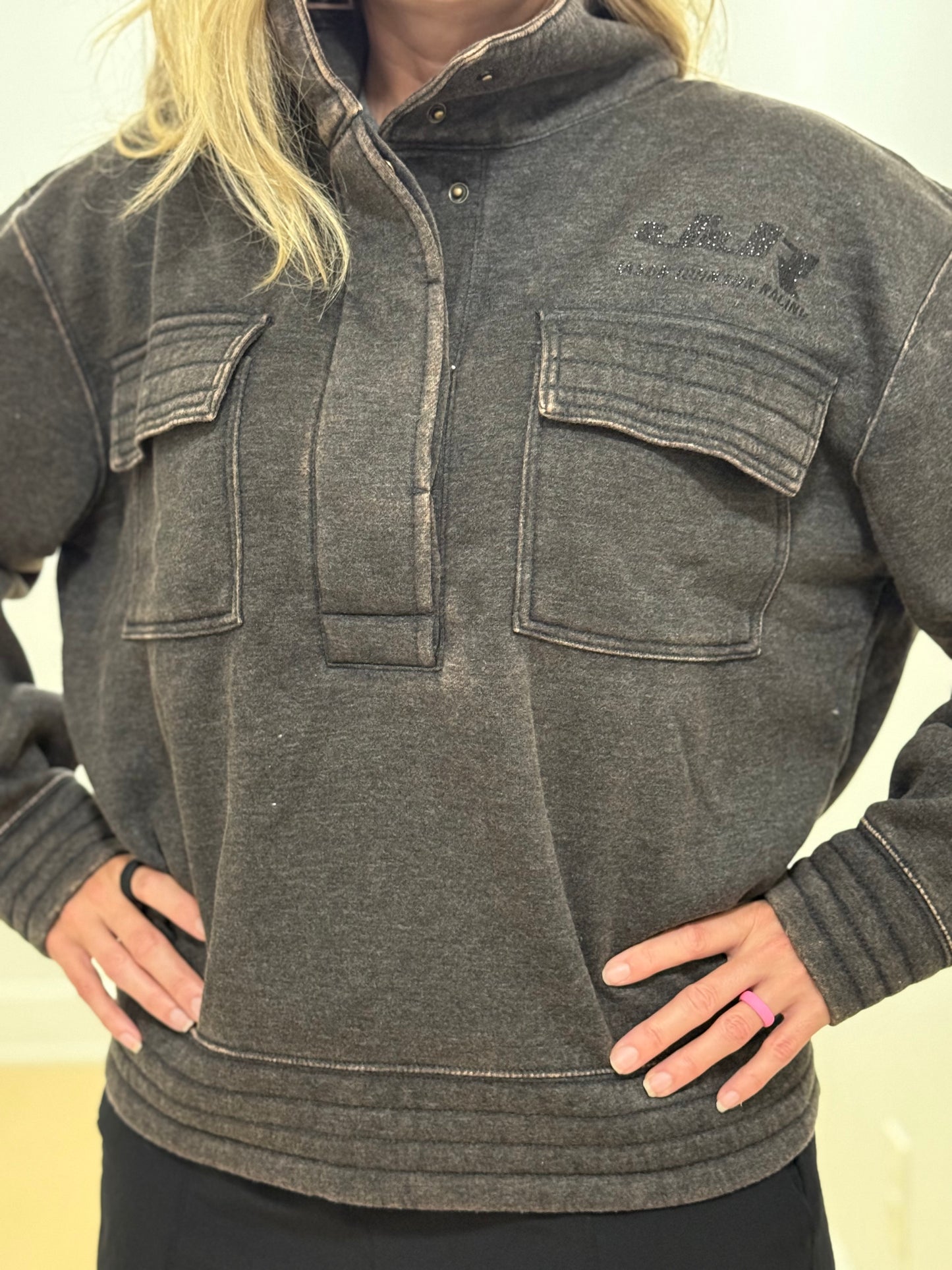 Ladies Cowl Neck Pocket Pullover (Variety of Colors & Styles)