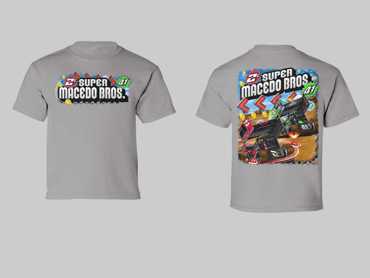 Toddler Macedo Brothers 2.0 Design T-Shirt (Titanium)