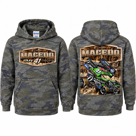 Toddler/Youth Huntin' Horsepower Design Hoodie (Camo)