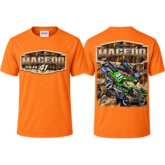 Huntin' Horsepower Design T-Shirt (Safety Orange)